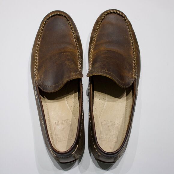 Frye Lewis Brown Venetian Leather Driving Loafers Men Size 10 - Minimal Wear main image 10
